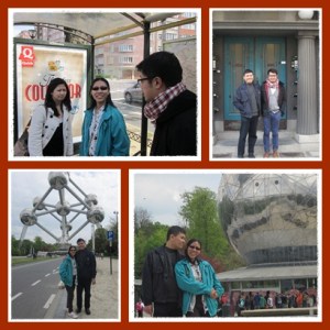 atas : with friends - bawah : atomium