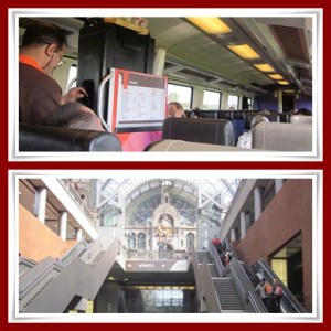 Train menuju stasiun antwerp