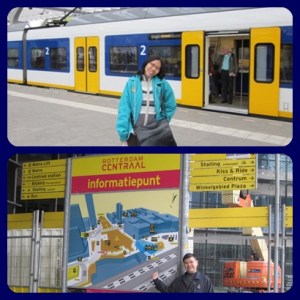 from Delft to Rotterdam