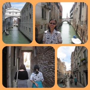 Gang dan kanal yang sempit di Venice