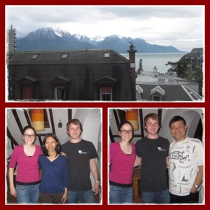 Our lovely host : Mat & Manon and view from their apartment !