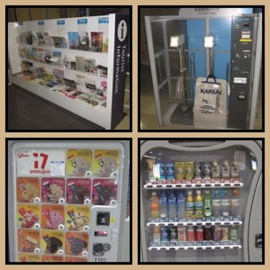 Information counter + vending machine