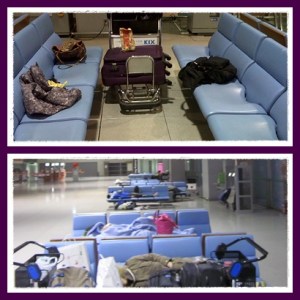 Kursi yang langsung berubah menjadi kavling tidur di tengah malam