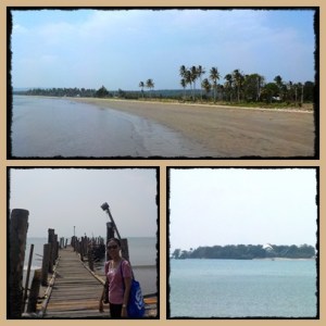 pantai di Sumur, sebrang pulau Umang