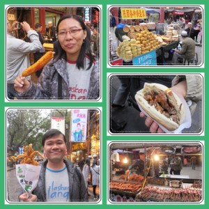 Aneka jajanan di Muslim Street