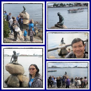 ada turis yg pakai kimono loh...