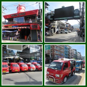 Bangla Road pagi hari dengan tuk tuk khas Phuket